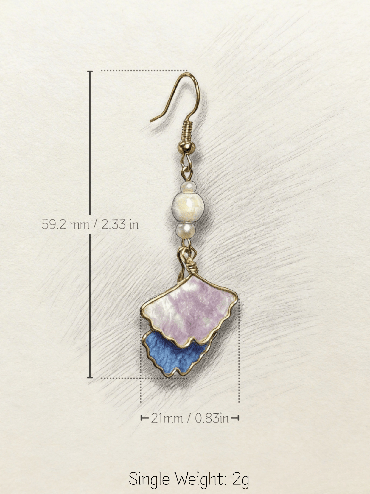 Lilac Tide | Heritage Woven Silk Earrings