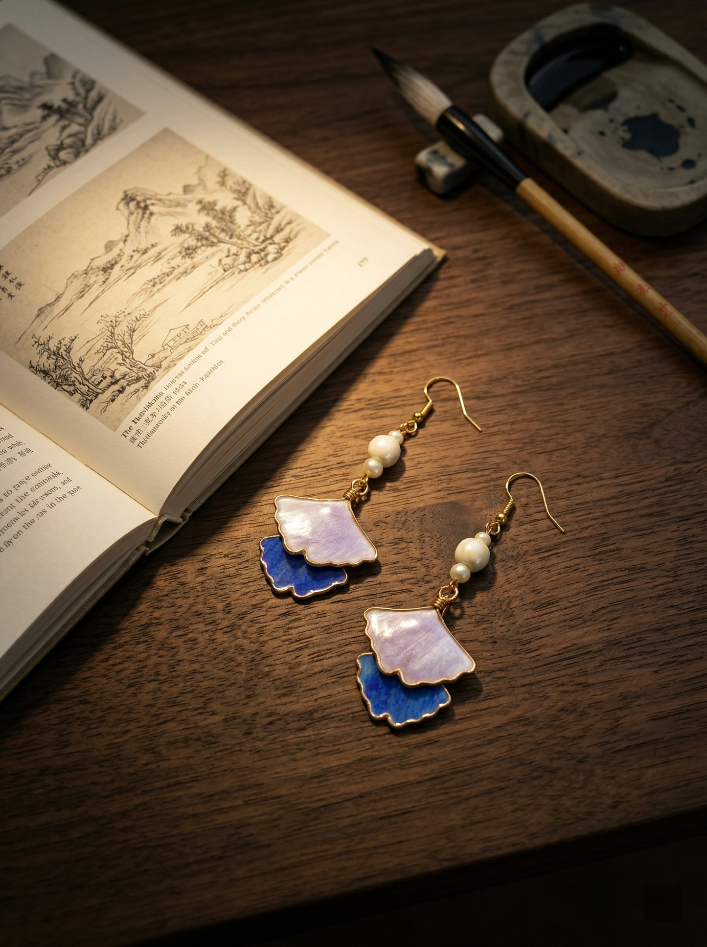 Lilac Tide | Heritage Woven Silk Earrings